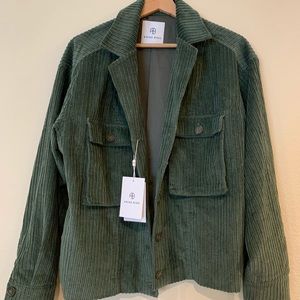ANINE BING GREEN CORDUROY JACKET